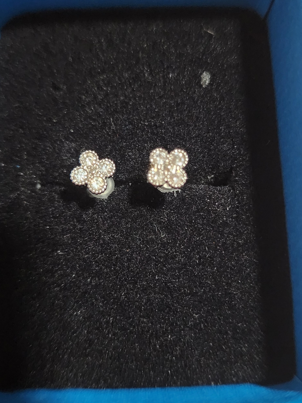 Delicate Rose Gold Flower Cluster Stud Earrings